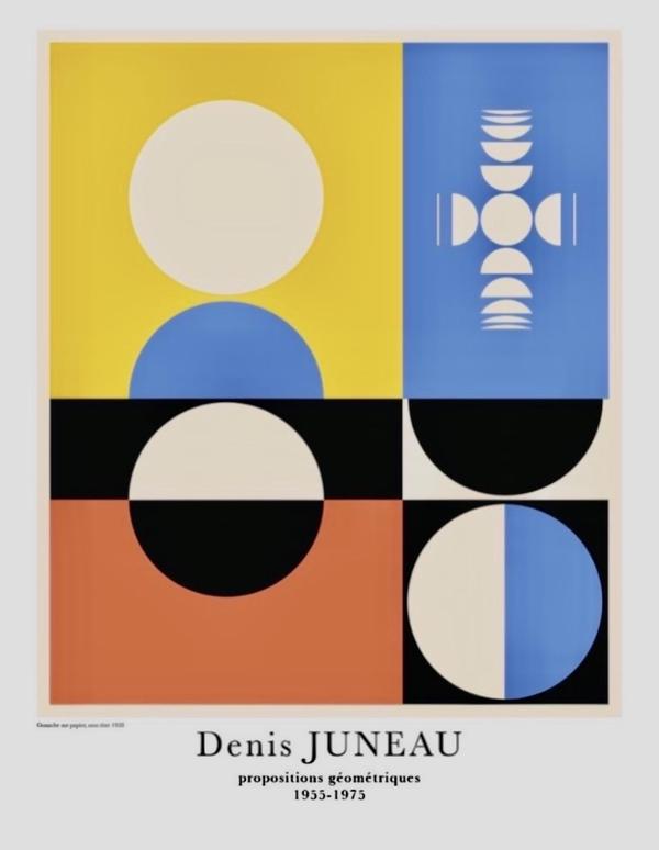 Denis Juneau, Propositions géométriques Poster